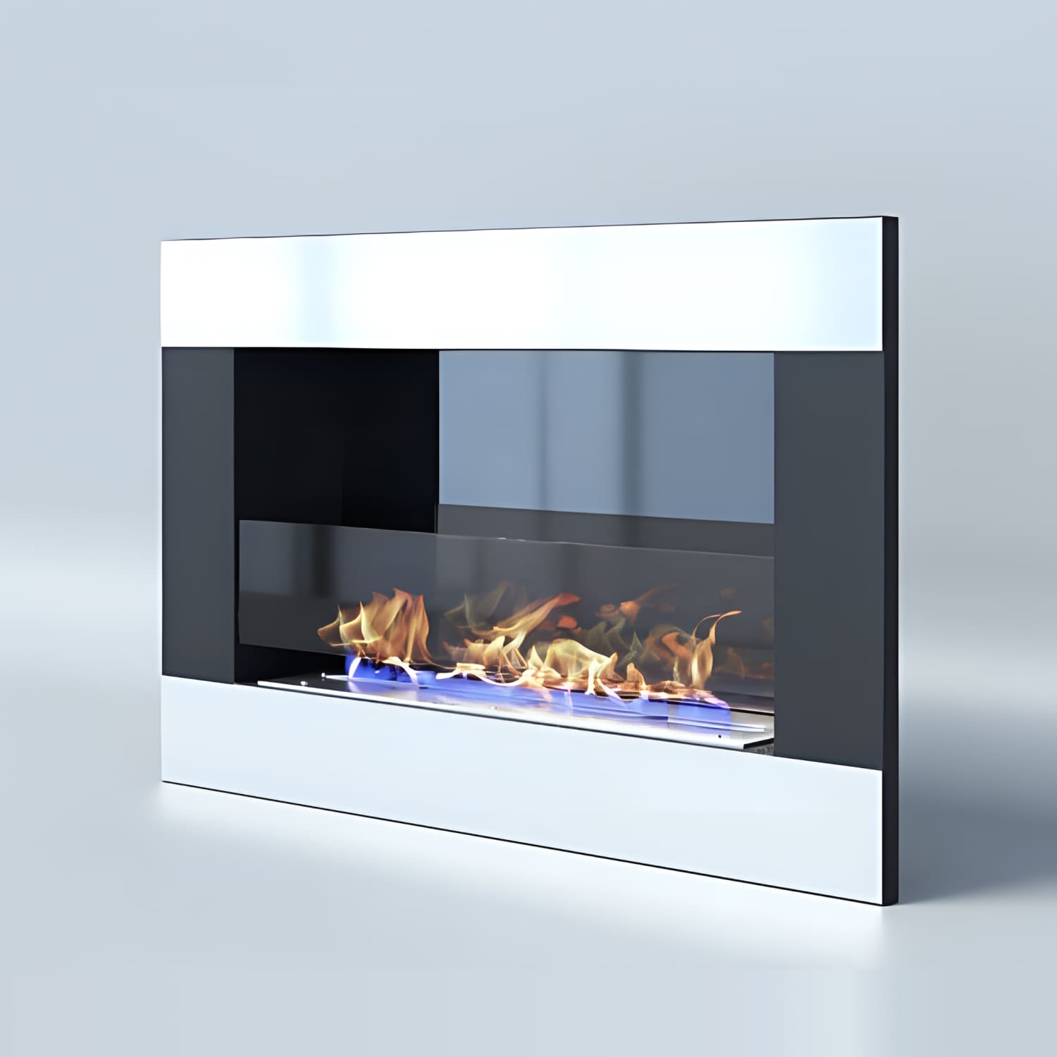 Биокамин "Русский огонь" Модерн 800V встраиваемый (высота 500мм.) с декоративным стеклом (стемалитом) по цене 32 100 руб.