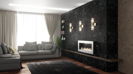 Биокамин "Русский огонь" Хай-тек 1100N настенный с защитным стеклом по цене 39 250 руб.