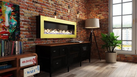 Биокамин "Русский огонь" Барокко 1300N настенный с защитным стеклом по цене 51 600 руб.