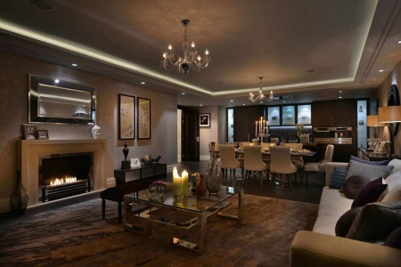 Автоматический биокамин Decoflame Westminster e-Ribbon Fire по цене 668 000 руб.