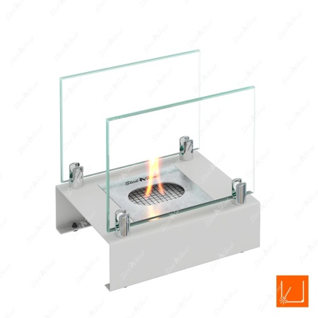 Настольный биокамин SteelHeat ALBA белый по цене 5 960 руб.