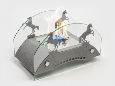 Настольный биокамин Lux Fire "Графский мост" M Серебро по цене 19 602 руб.