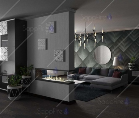 Встраиваемый торцевой сквозной очаг 800 SappFire Встраиваемый торцевой сквозной очаг 800 SappFire по цене 42 900 руб.