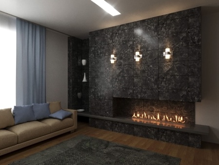 Автоматический биокамин Lux Fire Smart Flame 1000 Black по цене 