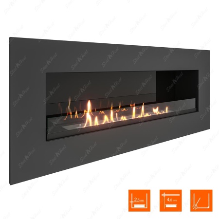 Биокамин SteelHeat GRAND 1200 стекло + стемалит по цене 55 860 руб.