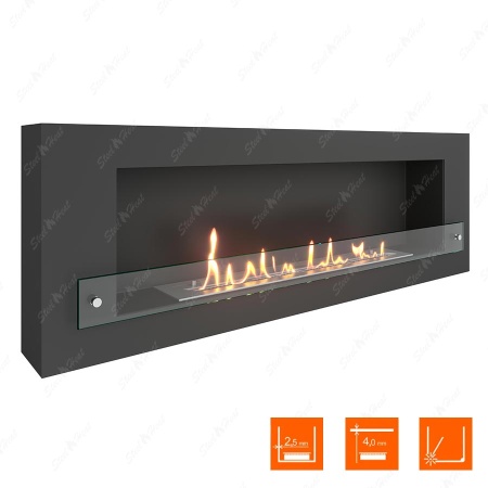 Биокамин SteelHeat WALL 1200 стекло по цене 41 568 руб.